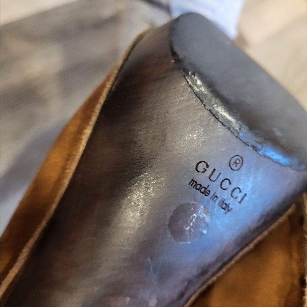 Gucci brown suede mules - Picture 5 of 10